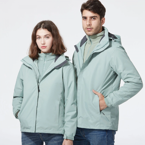 Outdoor Two-Piece Fleece Lining Windproof Cote Warm Waterproof Jacket