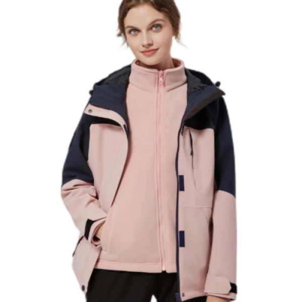 Three-in-One Color Coat Outdoor Windproof Waterproof Jacket